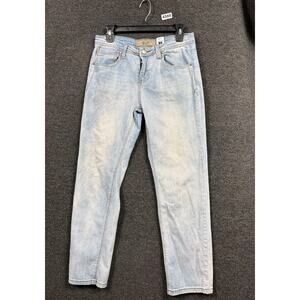 Penguin by Munsingwear Straight Jeans Womens 16 Blue Light Wash Denim Stretch